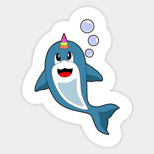 Dolphin Unicorn Sticker